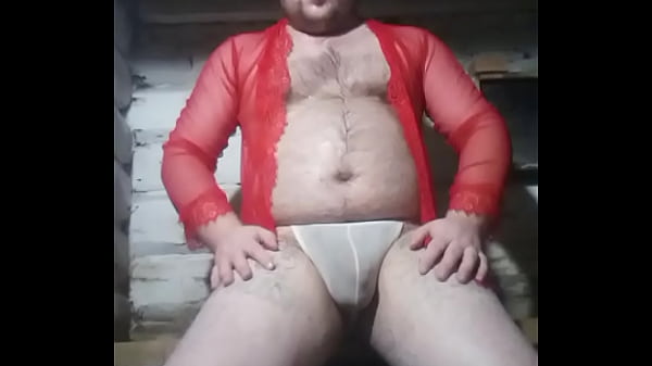 Anal fuck of a HUGE ASS of a gay man in a red shirt