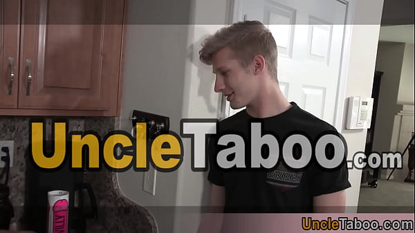 Beautiful bearded landlord versus cute blonde teen bareback kicthen fucking